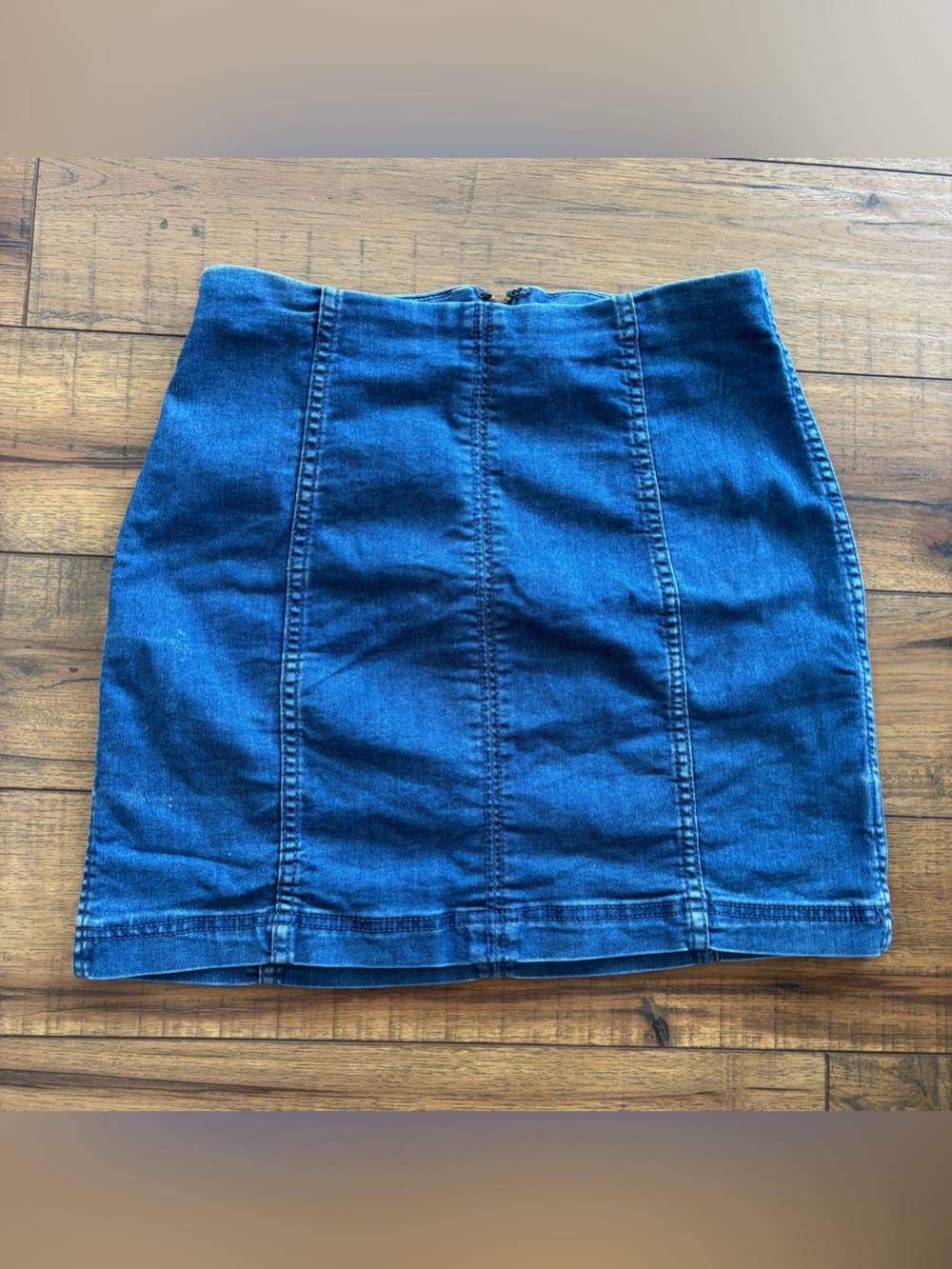 Free People Dark Blue Denim Mini Skirt Women’s Size 10